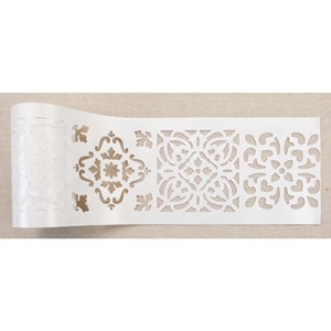 Picture of Prima Marketing Redesign Stick & Style Αυτοκόλλητο Στένσιλ σε Ρολό 4"X15yd - Casa Blanca Tile 