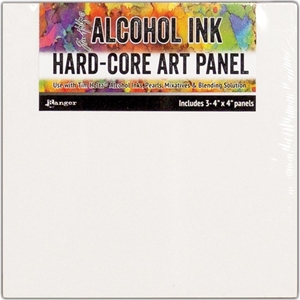 Picture of Tim Holtz Alcohol Ink Hard Core Art Panel 4"X4"