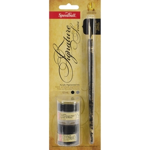 Picture of Speedball Signature Series Calligraphy Set - Σετ Καλλιγραφίας Black Edition