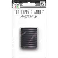 Εικόνα του Happy Planner Medium Discs - Δίσκοι Βιβλιοδεσίας  1.25'' - Μαύρο 