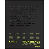 Εικόνα του Stonehenge Aqua Block Coldpress Pad 8"X10" - Μπλοκ Ακουαρέλας Μαύρο