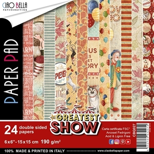 Picture of Ciao Bella Double-Sided Paper Pack 6"X6" - The Greatest Show