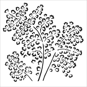 Picture of Crafter's Workshop Template Στένσιλ 6"x6" - Maidenhair Fern