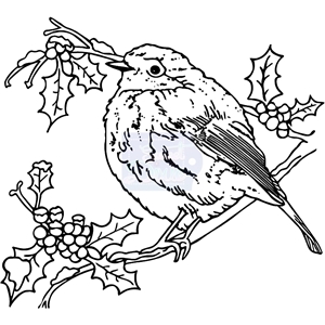 Picture of Sweet Dixie Clear Stamp  A6 - Rockin Robin