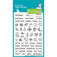 Picture of Lawn Fawn Clear Stamps - Plan On It: Appointments, 56pcs