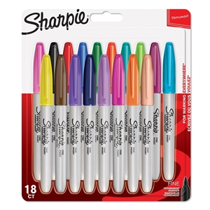 Picture of Sharpie Fine Point Permanent Markers - Μαρκαδόροι Οινοπνεύματος, 18τεμ.