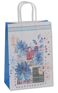 Picture of Handmade Paper Bag - Flowers