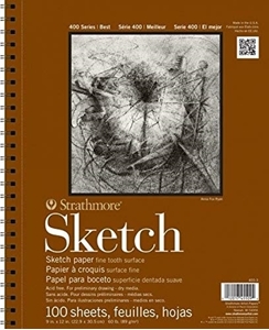 Picture of Strathmore Series 400 Spiral Paper Pad Μπλοκ Ζωγραφικής 9'' x 12'' - Sketch 