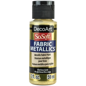 Picture of SoSoft Fabric Acrylic Metallic Paint 2oz - Glorious Gold