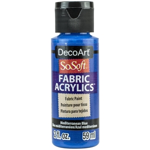 Picture of SoSoft Fabric Acrylic Paint 2oz - Mediterranean Blue