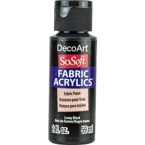 Picture of SoSoft Fabric Acrylic Paint 2oz - Lamp Black