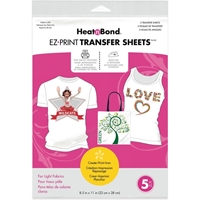 Εικόνα του HeatnBond EZ Print Transfer Sheet - Εκτυπώσιμα Φύλλα Σιδερότυπου (5τμχ)