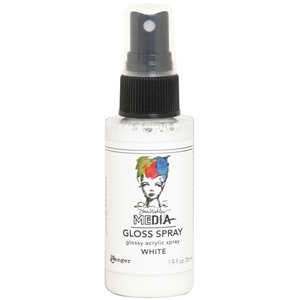 Picture of Dina Wakley Media Gloss Sprays Ακρυλικό Χρώμα σε Σπρέι, Φινίρισμα Γκλος - White