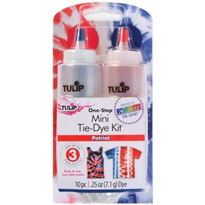 Picture of Tulip One-Step Mini Tie Dye Kit - Σετ Βαφής για Ύφασμα - Patriot (10 Τεμ/ 3 Projects)