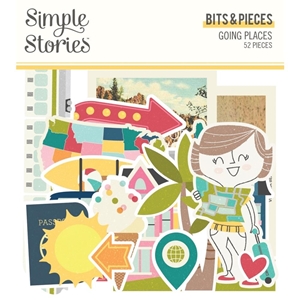Picture of Simple Stories Going Places Bits & Pieces Die-Cuts