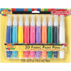 Picture of Scribbles 3D Fabric Paint Pens - Assorted