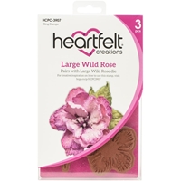 Εικόνα του Heartfelt Creations Cling Rubber Stamp Set - Wild Rose Large Rose