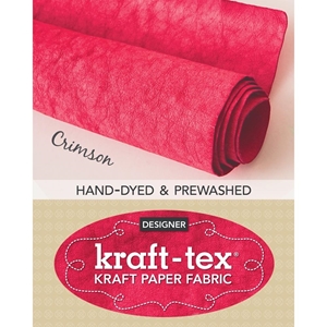 Picture of Kraft-Tex Paper Fabric Prewashed Ειδικό Ύφασμα από Χαρτί - Crimson