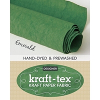 Εικόνα του Kraft-Tex Paper Fabric Prewashed Ειδικό Ύφασμα από Χαρτί - Emerald