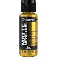 Εικόνα του DecoArt Acrylic Matte Metallics Μεταλλικό Ακρυλικό Χρώμα Ματ Φινίρισμα - Vintage Brass 