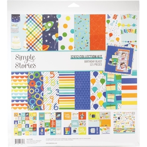 Picture of Simple Stories Collection Kit 12"X12" - Birthday Blast