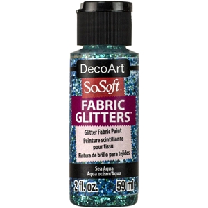 Picture of SoSoft Fabric Acrylic Glitters 2oz - Sea Aqua