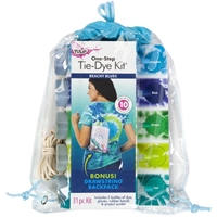 Εικόνα του Tulip One-Step Tie Dye Backpack Kit - Σετ Βαφής για Ύφασμα - Beachy Blues (31 τεμ/ 10 projects)