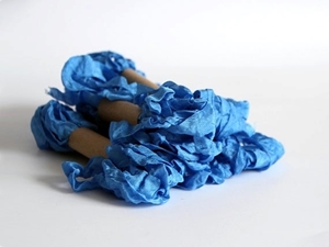 Picture of Shabby Crinkled Seam Binding Ribbon - Blue Jeans 