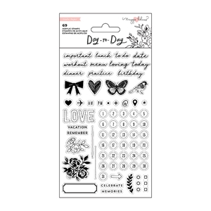 Picture of Maggie Holmes Day-To-Day Clear Stamps Σετ Σφραγίδες Planner