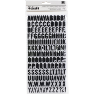 Picture of American Crafts Foam Alphabet Stickers - Tuxedos & Tiaras