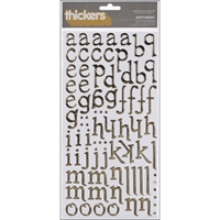 Εικόνα του American Crafts Foil Alphabet Stickers - Sentiment Gold