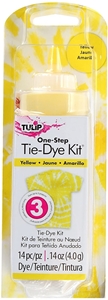Picture of Tulip One-Step Tie Dye Σετ Βαφής για Ύφασμα - Yellow (14 Τεμ/ 3 Projects)
