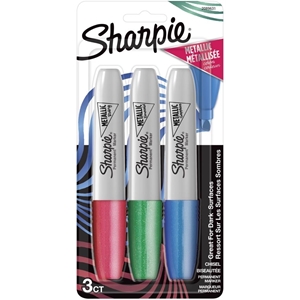 Picture of Sharpie Metallic Permanent Markers Chisel Tip Μαρκαδόροι - Ruby, Emerald & Sapphire, 3τεμ.