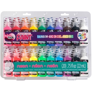 Picture of Tulip Dimensional Fabric Paint Set - Rainbow & Neon