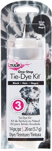 Picture of Tulip One-Step Tie Dye Σετ Βαφής για Ύφασμα - Black (14 Τεμ/ 3 Projects)