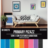 Εικόνα του Colorbok Textured Cardstock Pad - Primary Pizazz