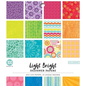 Picture of Colorbok Single-Sided Printed Cardstock 6"X6" - Light Bright