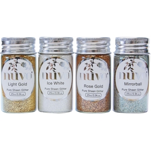 Picture of Nuvo Pure Sheen Glitter 25ml - Golden Years, 4pcs
