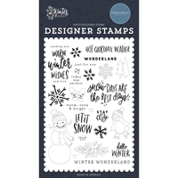 Εικόνα του Carta Bella Stamp Set Clear Σετ Διαφανείς Σφραγίδες Winter Market – Warm Winter Wishes, 26τεμ