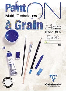 Picture of Clairefontaine PaintOn Multi-Technique Pad - White Smooth A4