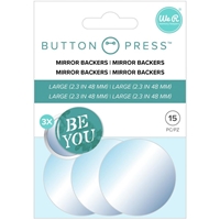 Picture of We R Makers Button Press Adhesive Mirrors, 15 pcs.