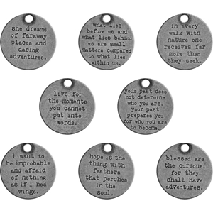Picture of Idea-Ology Metal Adornments - Quote Tokens