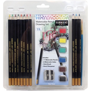 Picture of Sargent Art Watercolor Pencil Drawing Set - Σετ Ακουαρελας, 19 τεμ.