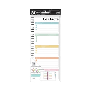 Picture of Happy Planner Medium Half Sheet Fill Paper - Contacts