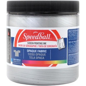 Picture of Speedball Opaque Fabric Screen Printing Ink Μελάνι Μεταξοτυπίας 8oz - Silver