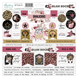 Picture of Mintay Papers Chipboard Stickers - Glam Rock