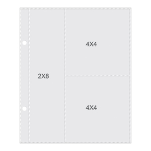 Picture of Simple Stories Sn@p! Pocket Pages For 6"X8" Binders - 4x4/2x8