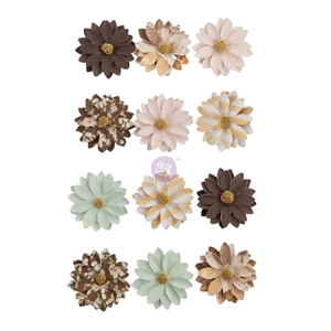 Picture of Prima Marketing Golden Desert Mulberry Paper Flowers - Brown Valley