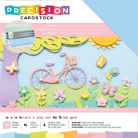 Εικόνα του American Crafts Precision Cardstock Pack 12"X12" - Χαρτόνι Μονόχρωμο Scrapbooking Παστέλ Χρώματα, 60τμχ