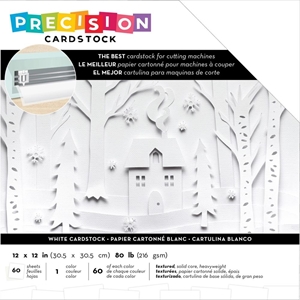 Picture of American Crafts Precision Cardstock Pack 12"X12" - Χαρτόνι Μονόχρωμο Scrapbooking Λευκό, 60τεμ.